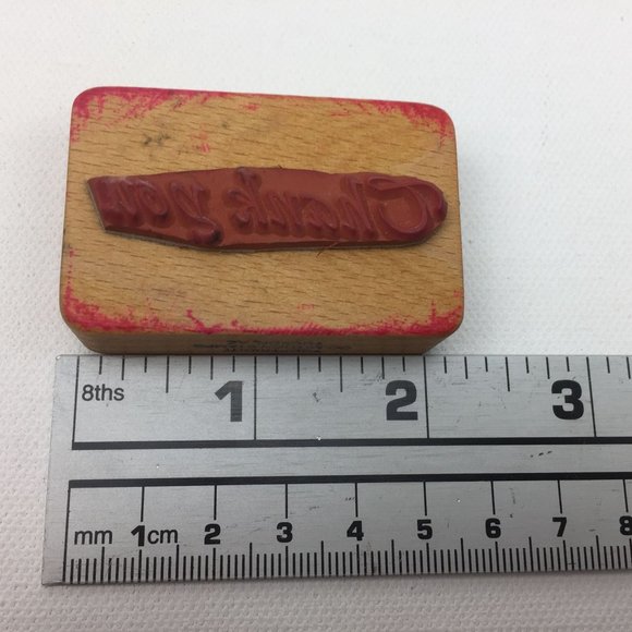 Thank You Rubber Stamp Craft Cardmaking Set 3 Scrapbooking Calligraphy - Picture 3 of 12